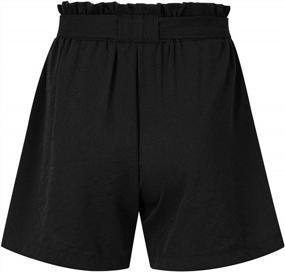 img 1 attached to Summer Paper Bag Shorts For Women: Elastic Waist Casual Shorts By GlorySunshine