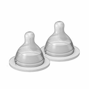 img 4 attached to MAM Baby Bottle Nipples Extra Slow Flow Size 0 (2-Pack), Newborn & Older, SkinSoft Silicone Fits All MAM Bottles