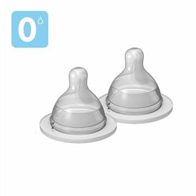 img 3 attached to MAM Baby Bottle Nipples Extra Slow Flow Size 0 (2-Pack), Newborn & Older, SkinSoft Silicone Fits All MAM Bottles