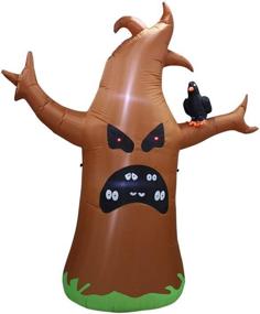 img 3 attached to Spooky 8-Foot Tree Yard Art Inflatable Halloween Display - ProductWorks Scary Décor