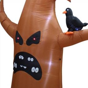 img 1 attached to Spooky 8-Foot Tree Yard Art Inflatable Halloween Display - ProductWorks Scary Décor
