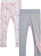 🏃 active performance girls' reebok athletic leggings: high-performance girls' clothing логотип