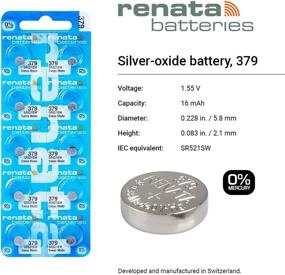 img 3 attached to ⌚ High-Power Performance: #379 Renata Watch Batteries - Pack of 2