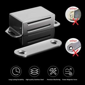 img 3 attached to 6 Pack 10KG Onarway Magnetic Door Catch - 20 Lbs Pull Strong Magnet Cabinet Latches For Bathroom Kitchen Sliding Doors & Windows Cupboard