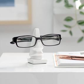 img 2 attached to Stay Organized And Stylish: Torre & Tagus 900843 White Leon Nose Eyeglass Holder