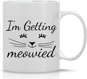 img 4 attached to I'M Getting Meowied" 11Oz Ceramic Mug For Cat Lovers: Perfect Engagement Gift & Office Announcement For Future Wives And Wedding Planners - Bridal Shower Must-Have By Cbt Mugs