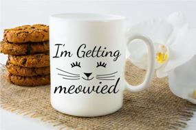 img 2 attached to I'M Getting Meowied" 11Oz Ceramic Mug For Cat Lovers: Perfect Engagement Gift & Office Announcement For Future Wives And Wedding Planners - Bridal Shower Must-Have By Cbt Mugs