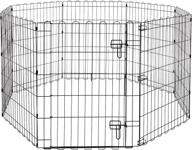 amazon basics 60x60x30 inches black metal foldable exercise pet play pen for dogs with single door логотип