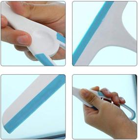 img 1 attached to 🌟 3-Pack Shower, Window, and Car Glass Squeegee - Multifunctional Silicone Rubber Blade Scraper Tool for Better Cleaning and Maintenance