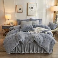 indulge in supreme comfort with liferevo's ultra-soft plush shaggy duvet cover set 标志