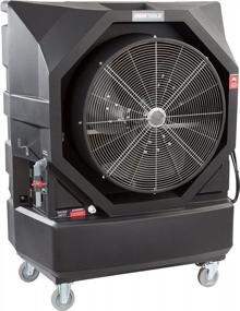 img 4 attached to OEMTOOLS OEM23973 12,900 CFM Variable Speed Evaporative Cooler, Black Portable Evaporative Cooler, Swamp Cooler For Garage Spaces Up To 3100 Sq. Ft