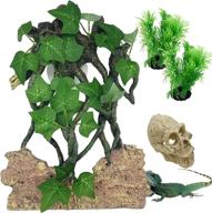 🦎 cayway reptile climb tree: skull hide decorations for terrariums, gecko hideouts, aquarium fish tank decorations, and more! логотип
