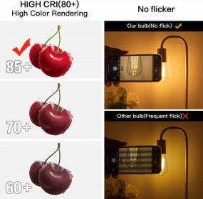 img 2 attached to Vintage Style Grensk Dimmable LED Edison Bulbs - 3 Pack