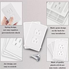 img 2 attached to PandaEar 5 Pack Baby Safety Outlet Covers – Ultimate Self-Closing Protection for Child Proofing Outlets in White