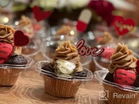 img 6 attached to Pink Foil Metallic Cupcake Cases Valentine'S Day Baking Muffin Paper Cups 198 Pcs Eoonfirst