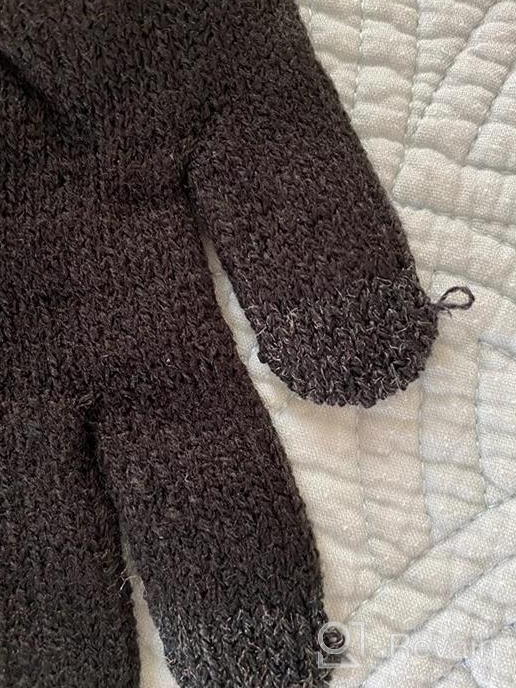 img 1 attached to 🧤 Cooraby 2 Pairs Kids Touchscreen Winter Gloves - Stretch Knitted Magic Gloves for Boys and Girls review by Robert Layne