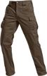 water-resistant ripstop cargo pants for men: cqr flex stretch tactical pants ideal for outdoor hiking, lightweight edc, and work logo