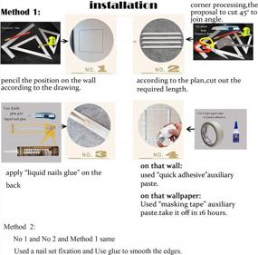 img 1 attached to Zhangbl Flexible Moulding Trim For Ceilings And Walls - 0.87" Width, 0.47" Thickness, 115" Length