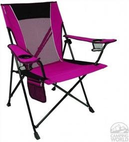 img 1 attached to Kijaro Dual Lock Folding Camping Chair - Experience Outdoor Comfort With A Multifunctional Sports And Lawn Chair - Dual Lock System Secures Sitting Or Pack-And-Go Positioning