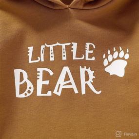 img 1 attached to 👶 Unisex Toddler Hoodie Outfits, Baby Boy Girl Mini Boss Sweatshirt Casual Tops with Pocket for Outdoor Fall Winter Clothes 1-5T