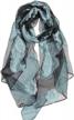 sheer burnout scarf evening wrap shawl for women with embroidered paisley pattern by achillea logo