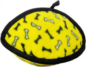 img 3 attached to TUFFY Ultimate Odd Ball, Durable Dog Toy (Regular, Yellow Bone)