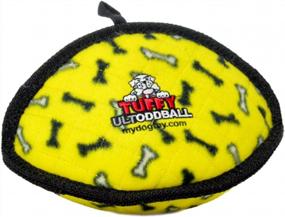 img 4 attached to TUFFY Ultimate Odd Ball, Durable Dog Toy (Regular, Yellow Bone)