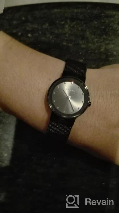 img 1 attached to BERING Women Analog Quartz Classic Collection Watch With Stainless Steel Strap & Sapphire Crystal review by Jaime Collins