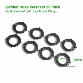 img 3 attached to Secure And Leak-Proof Water Connections With 30-Pack Garden Hose Washers For Standard 3/4 Inch Fittings