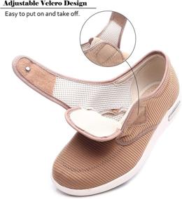 img 3 attached to Mei MACLEOD Walking Sneakers Fasciitis Women's Shoes ~ Athletic