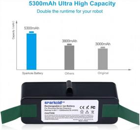 img 2 attached to Maximize Your IRobot'S Efficiency With SPARKOLE'S 5300MAh Extended Life Lithium Ion Battery For Roomba 500-800 Series