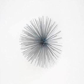 img 2 attached to Silver Spike Hanging Wall Pod Decoration Tabletop Sculpture - Handmade 3D Round Starburst Firework Mid Century Modern Home Decor Accent Geometric Abstract Design 7.5" Diameter Torre & Tagus