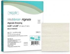 img 4 attached to 5-Pack MedVance TM Alginate Dressing - Calcium Alginate Wound Dressing, 4.25"X4.25