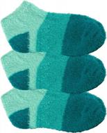 super soft bamboomn women's fuzzy nylon socks infused with aloe logo