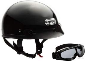 img 4 attached to Motorcycle Helmet Cruiser Street Legal Motorcycle & Powersports -- Protective Gear