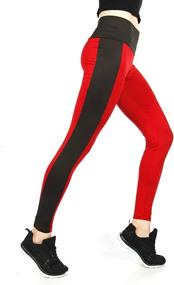 img 2 attached to Get College-Ready With High-Waist Sports Leggings: Shop Our Collegiate Houndstooth Collection For Gym And Yoga Sessions