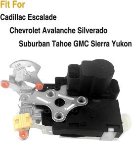 img 3 attached to Exerock 931-318 Front Left Driver Side Door Latch Lock Actuator Assembly for Cadillac Escalade, Chevrolet Silverado, GMC Sierra & more [15053681 15068499 15110643]