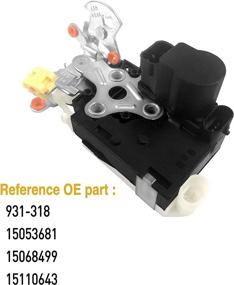 img 2 attached to Exerock 931-318 Front Left Driver Side Door Latch Lock Actuator Assembly for Cadillac Escalade, Chevrolet Silverado, GMC Sierra & more [15053681 15068499 15110643]