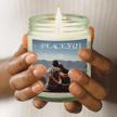 surprise mom with personalized vanilla scented candle jars - add your own photo and text logo