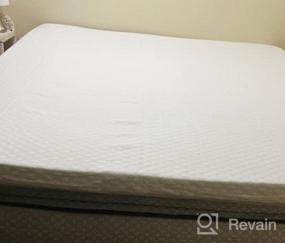 img 5 attached to Full Size Removable Cover Cool Gel Memory Foam Mattress Topper - Provides Comfort, Body Support, And Pressure Relief