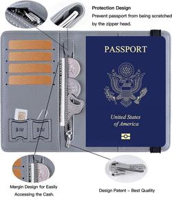 img 2 attached to Обложка для паспорта Блокирующая кожаная фурнитура