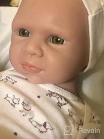 img 5 attached to Realistic IVITA 18-Inch Silicone Baby Boy Doll - Soft Full Body Reborn Newborn Toy