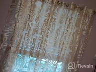 img 1 attached to Top Finel Floral Voile Sheer Curtains 84 Inches Long For Living Room Bedroom Grommet Window Treatments, Light Filtering Drapes 2 Panels, (Cream, 54 W X 84 L ) review by Jennifer Johnson