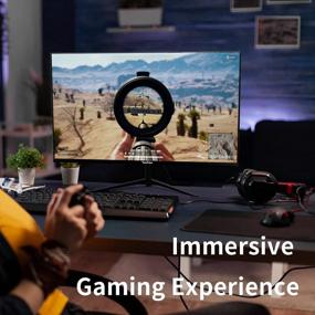 img 1 attached to 🖥️ InnoView INVPM601 24" HD Gaming Monitor, 100Hz, Wall Mountable, Tilt Adjustment, Flicker-Free, Built-In Speakers