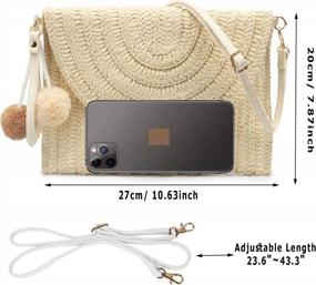img 2 attached to Stylish Wedding Party Clutch Bags: Envelope, Crossbody Or Shoulder - Perfect For Women'S Evening Outfits