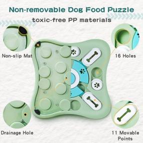 img 2 attached to Lewhoo Interactive Dog Toys With Brush And Treats Puzzle For Mental Enrichment And IQ Training