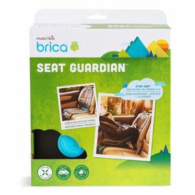 img 3 attached to Munchkin Brica Guardian Car Seat Protector And Cover For Baby/Child, Includes Storage Pocket, Black/Brown
