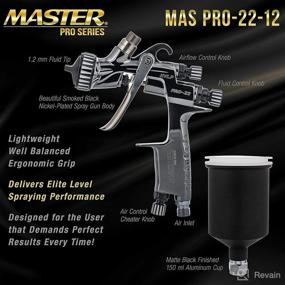 img 2 attached to 🎨 Master Pro 22 Series HVLP Touch Up Spray Gun: Precision Detail Paint Sprayer with Air Pressure Regulator Gauge - Ideal for Spot and Panel Repairs, Door Jambs - Perfect for Auto Basecoats and Clearcoats
