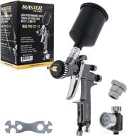 🎨 master pro 22 series hvlp touch up spray gun: precision detail paint sprayer with air pressure regulator gauge - ideal for spot and panel repairs, door jambs - perfect for auto basecoats and clearcoats logo