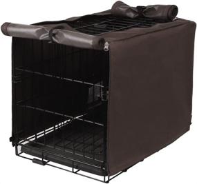 img 2 attached to Seamander Dog Crate Cover - Durable Polyester Kennel Cover for 18-48 inch Wire Crates (22 Inch, Brown) - Universal Fit